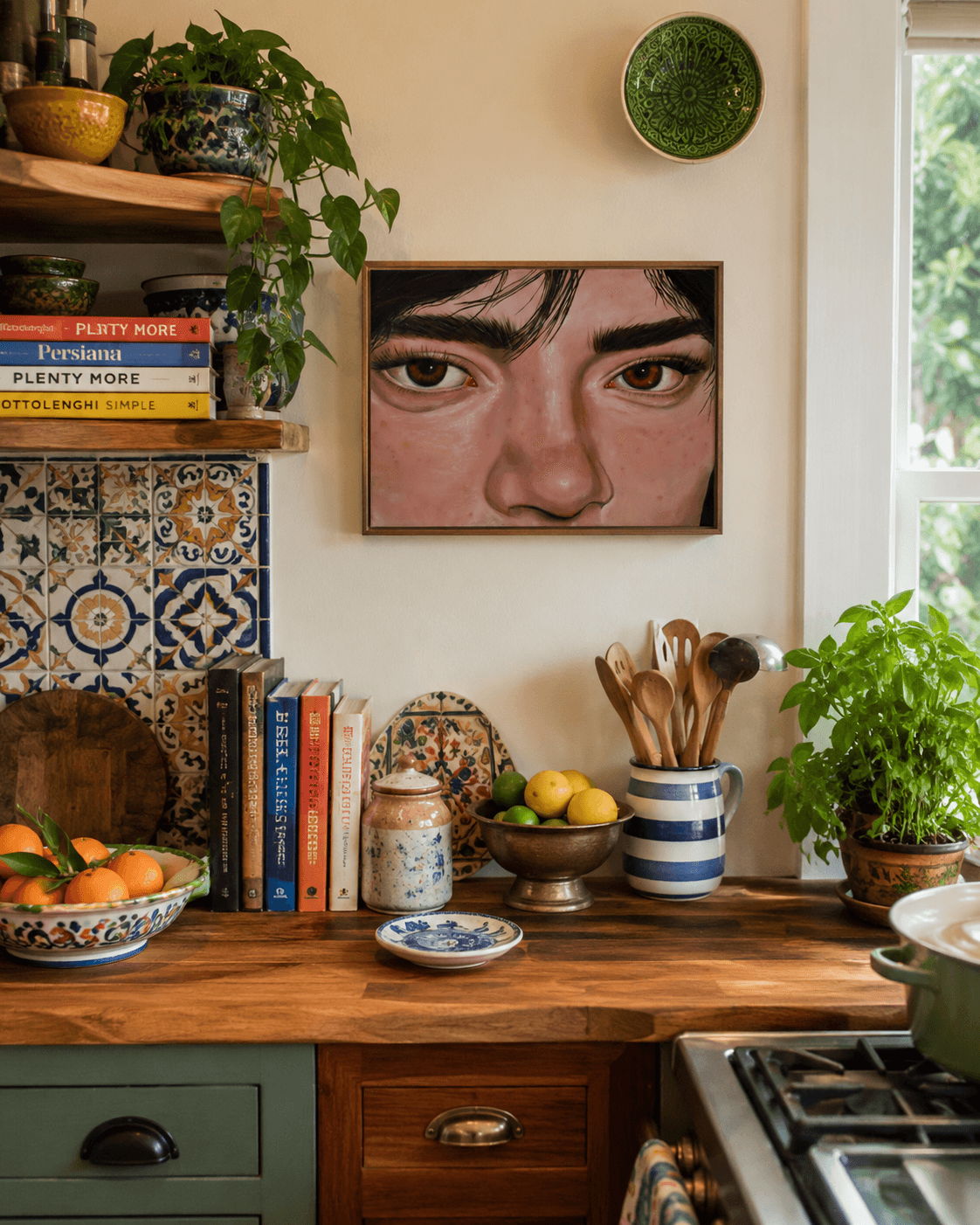 At Face Value displayed in a room